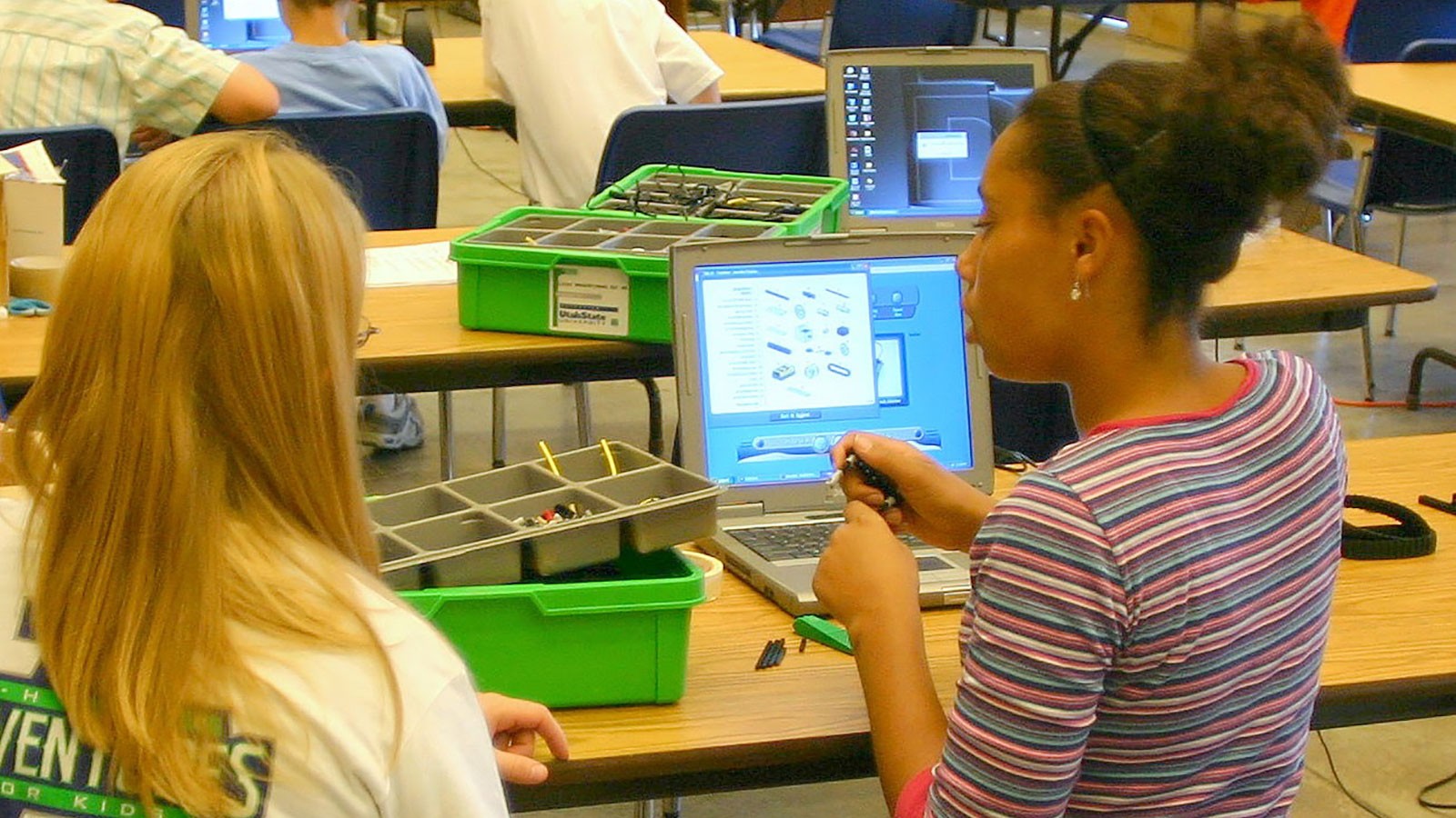 Students participating in a 4H activity.