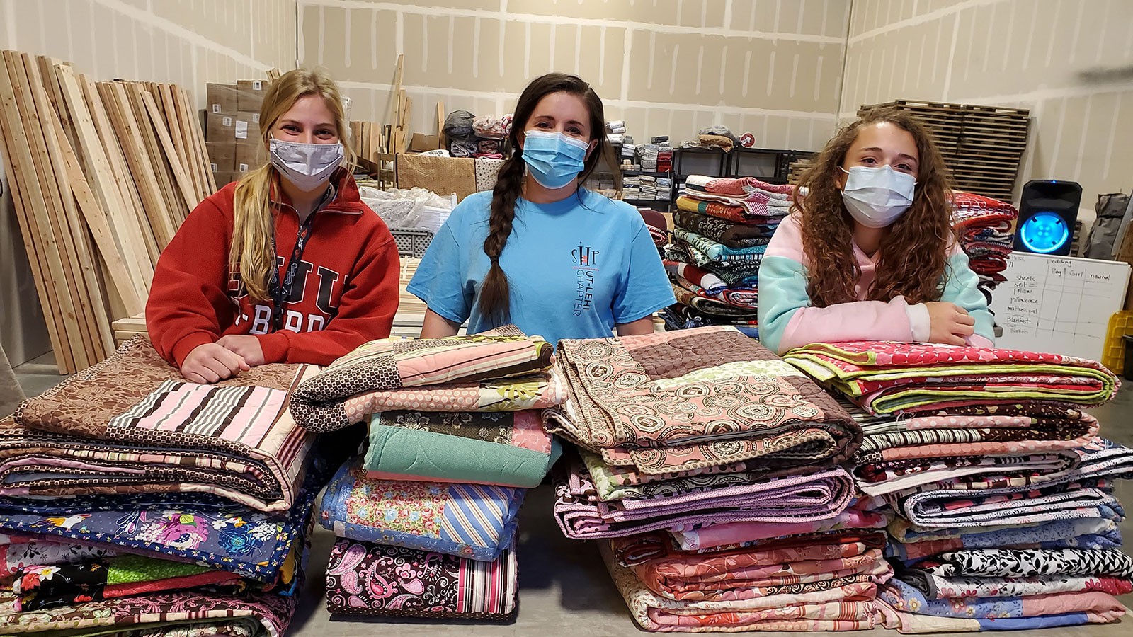 Youth showing service projects.