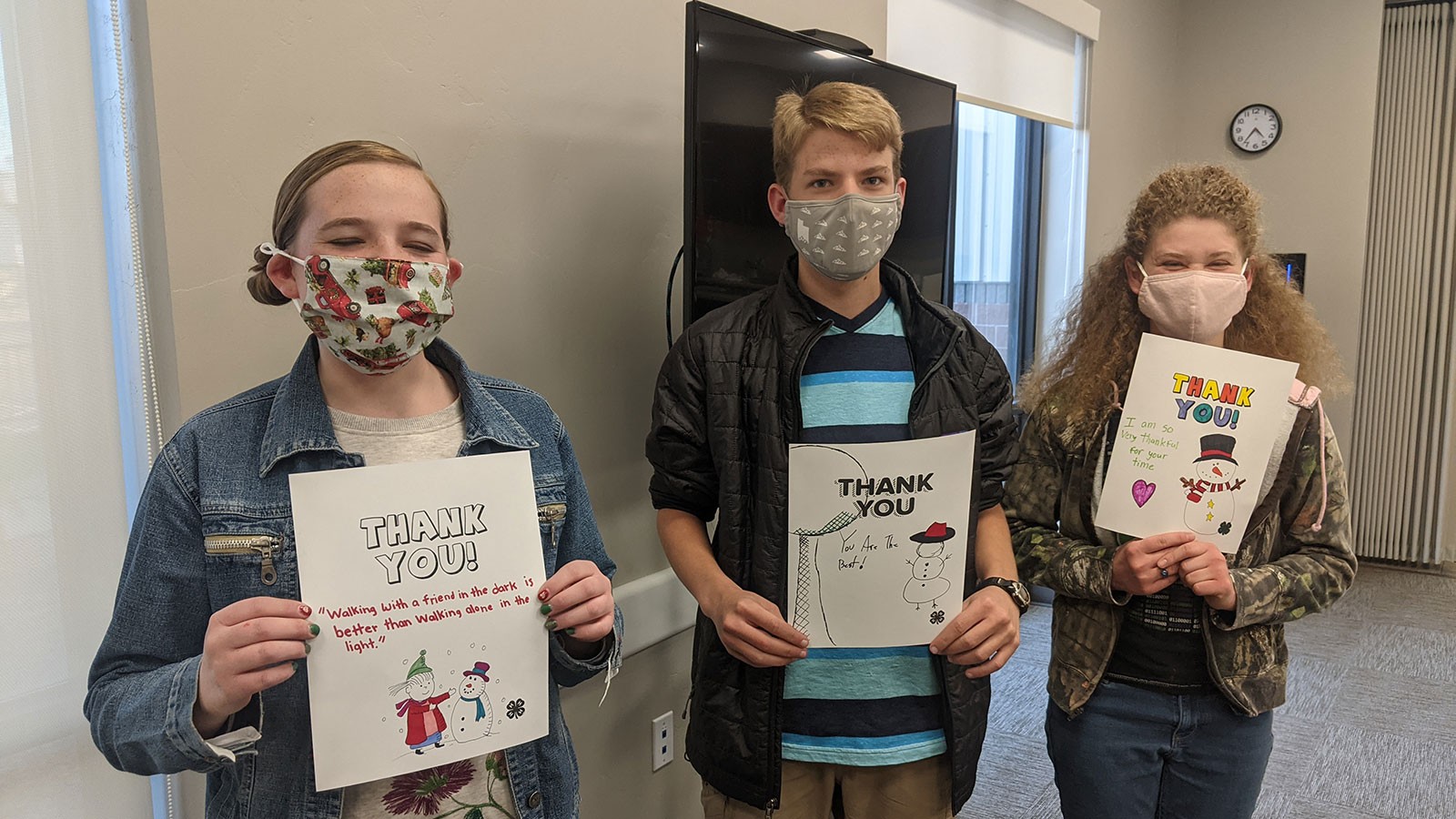 4-H Youth holding