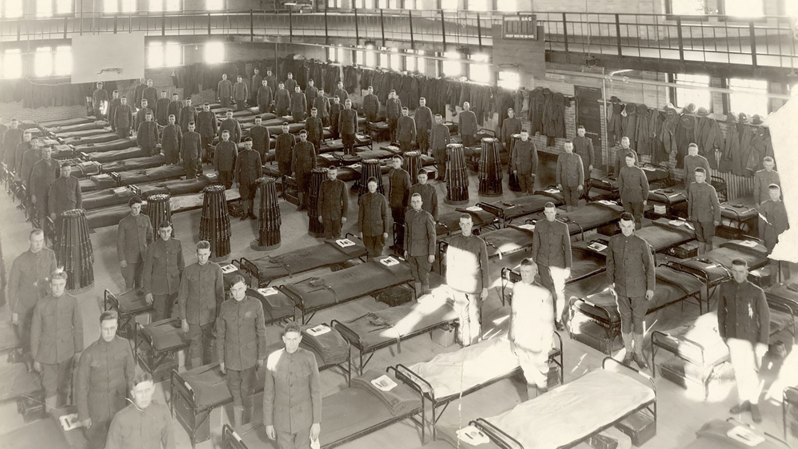 Army Training Corps housed in UAC’s Smart Gymnasium, 1918.