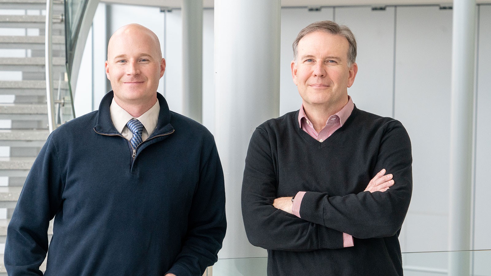 Landscape Architecture & Environmental Planning faculty David Anderson (right) and Jake Powell.