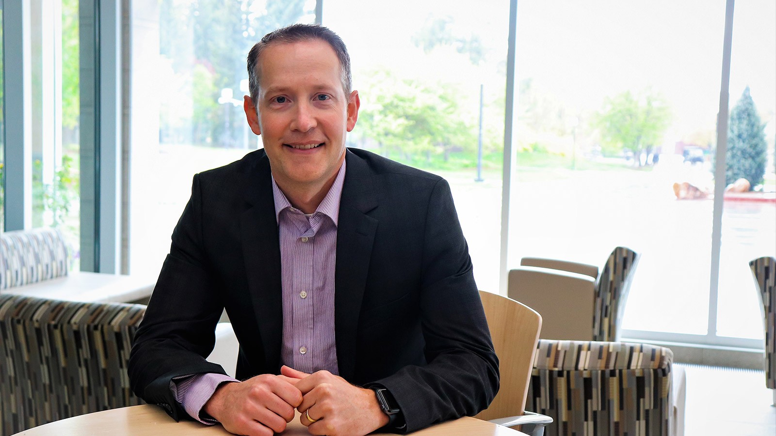 David Schramm in his office.