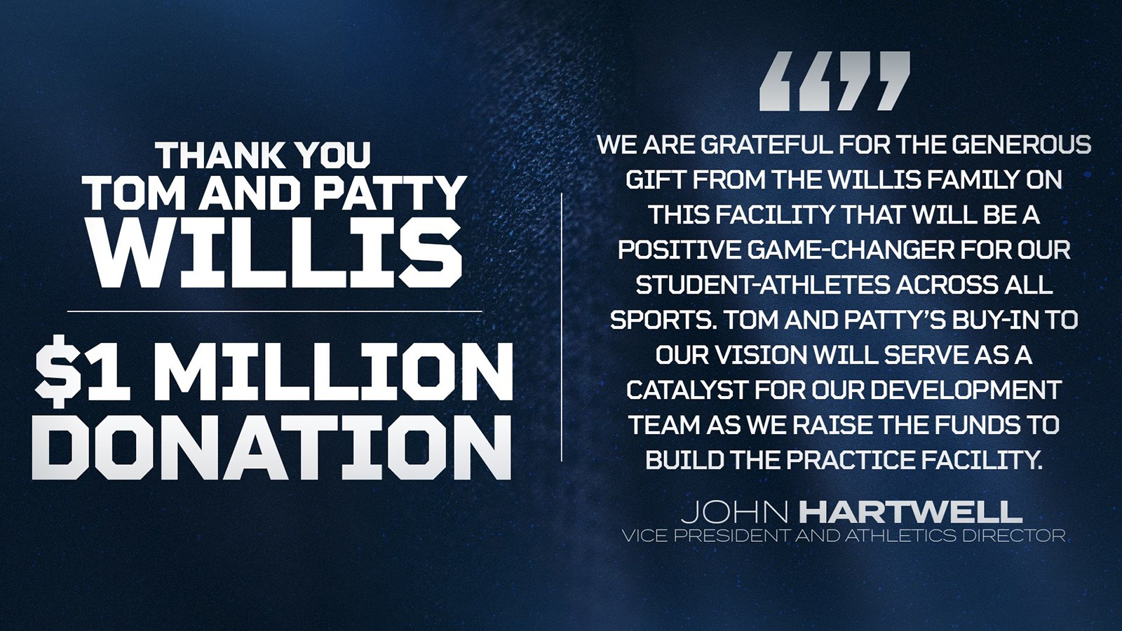 Indoor Practice Facility Gift