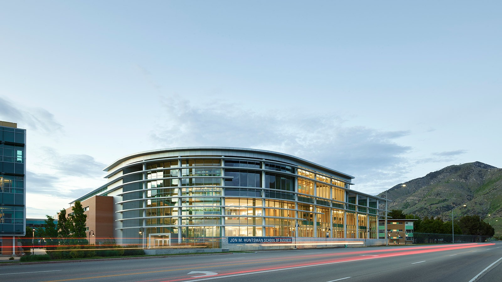 Huntsman Hall on the USU campus.