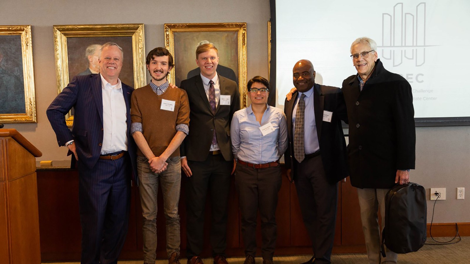 Team CCSQ at the Utah Real Estate Challenge final presentation.