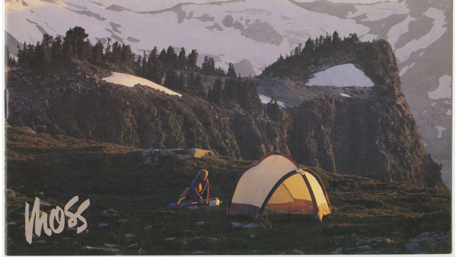 A Moss Tent in the wilderness.