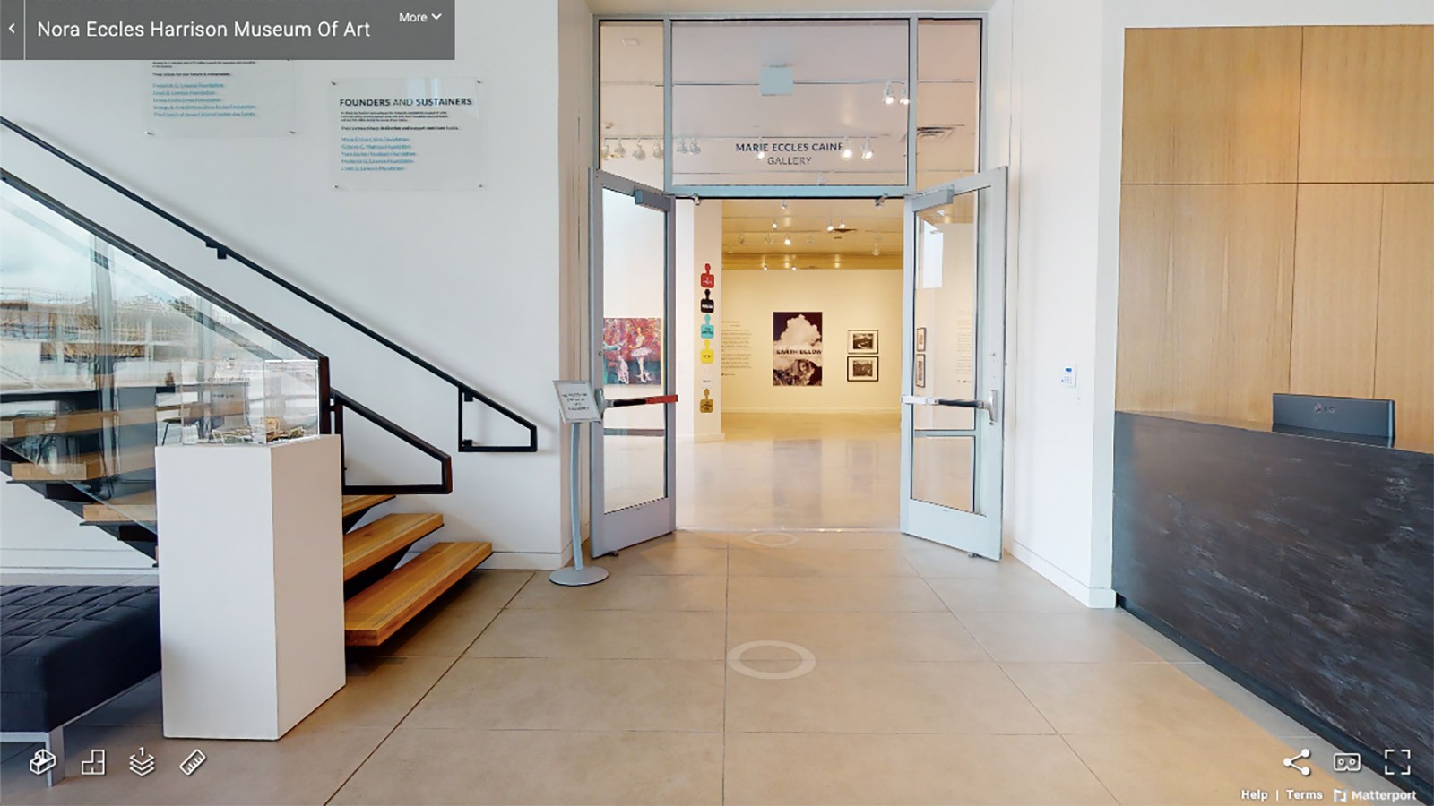NEHMA front doors and lobby.