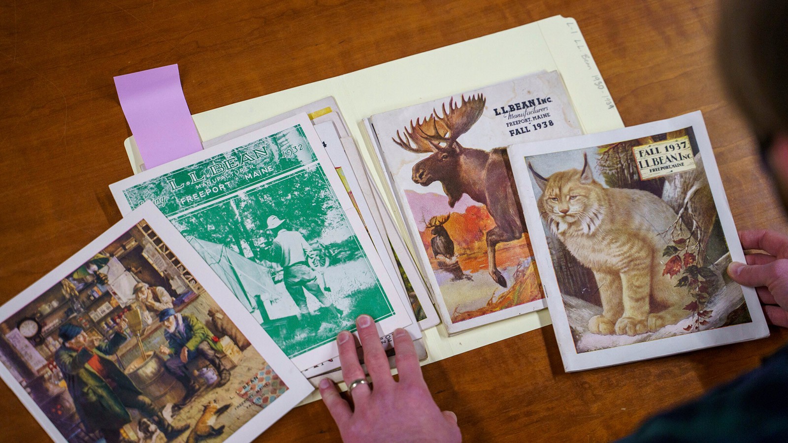 L.L. Bean catalogs from the 1930s.