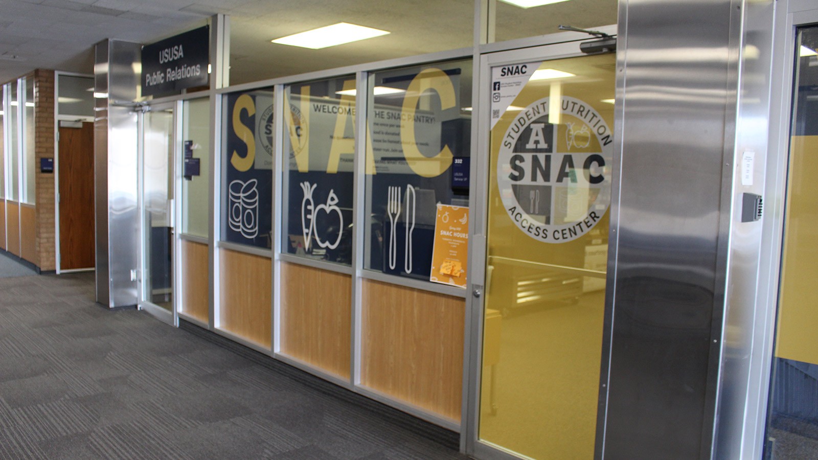 USU's SNAC Food Pantry in the Taggart Student Center.