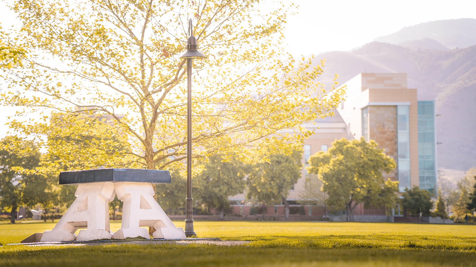 Block A with the Agricultural Sciences building in the background.