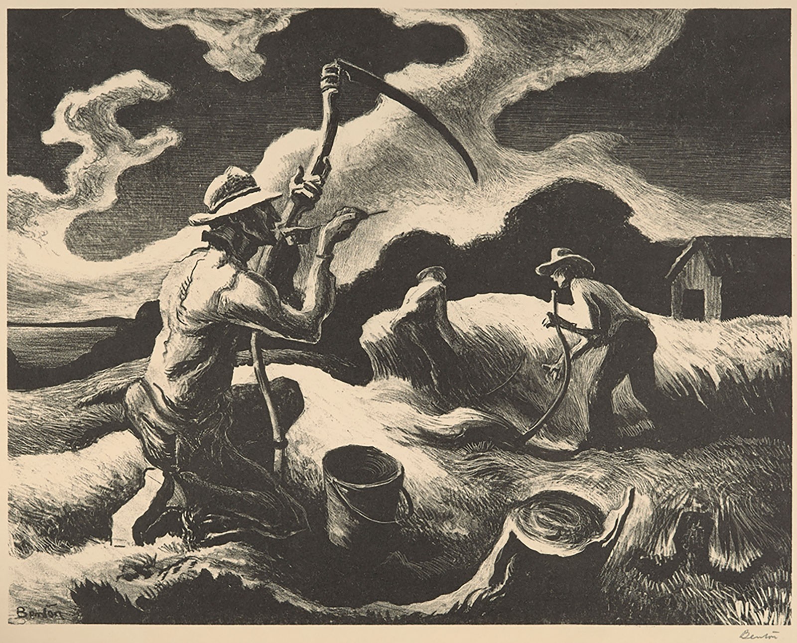 Thomas Hart Benton, “Island Hay.”