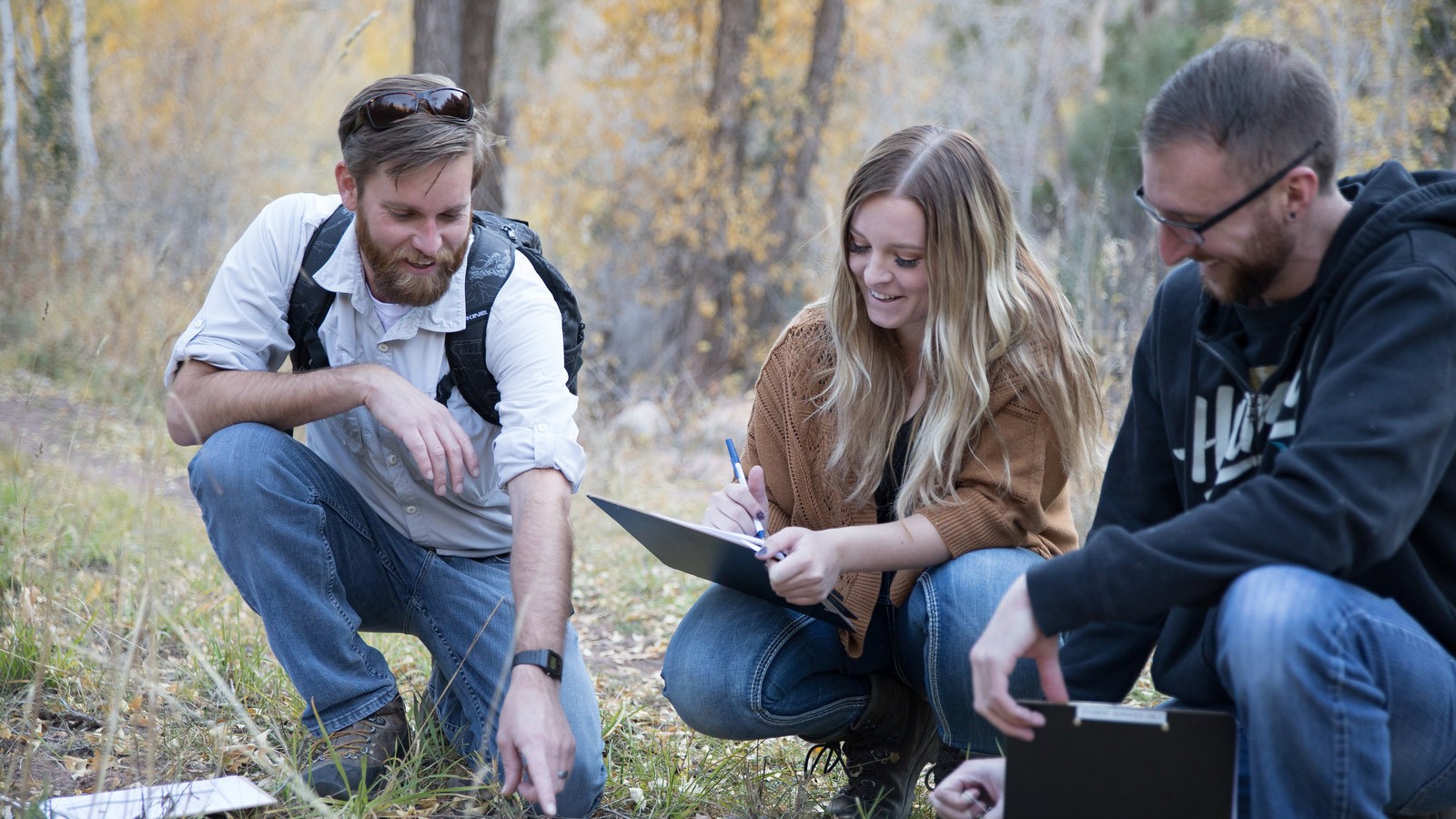Assistant Professor of Wildland Resources, Mark Chynoweth with students.