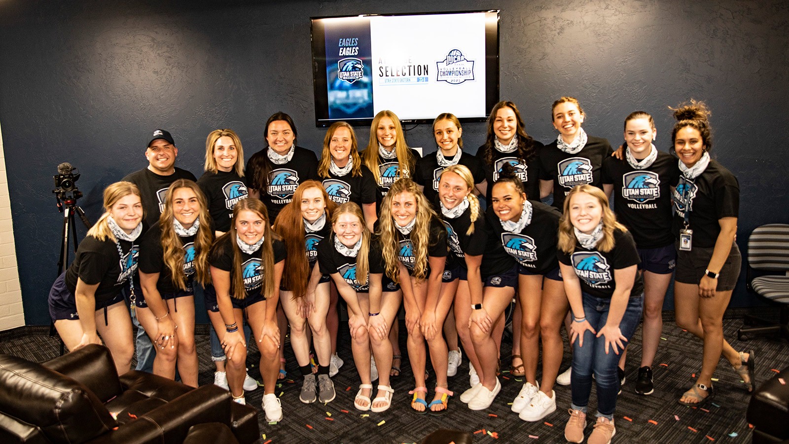USU Eastern Volleyball team.