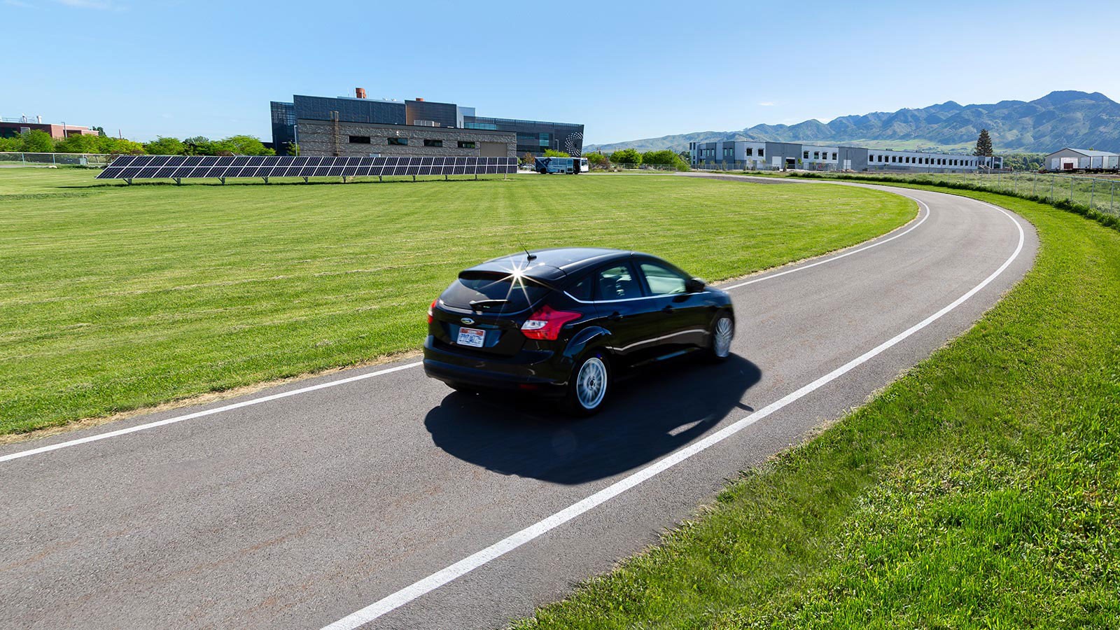 Car on the ASPIRE track.