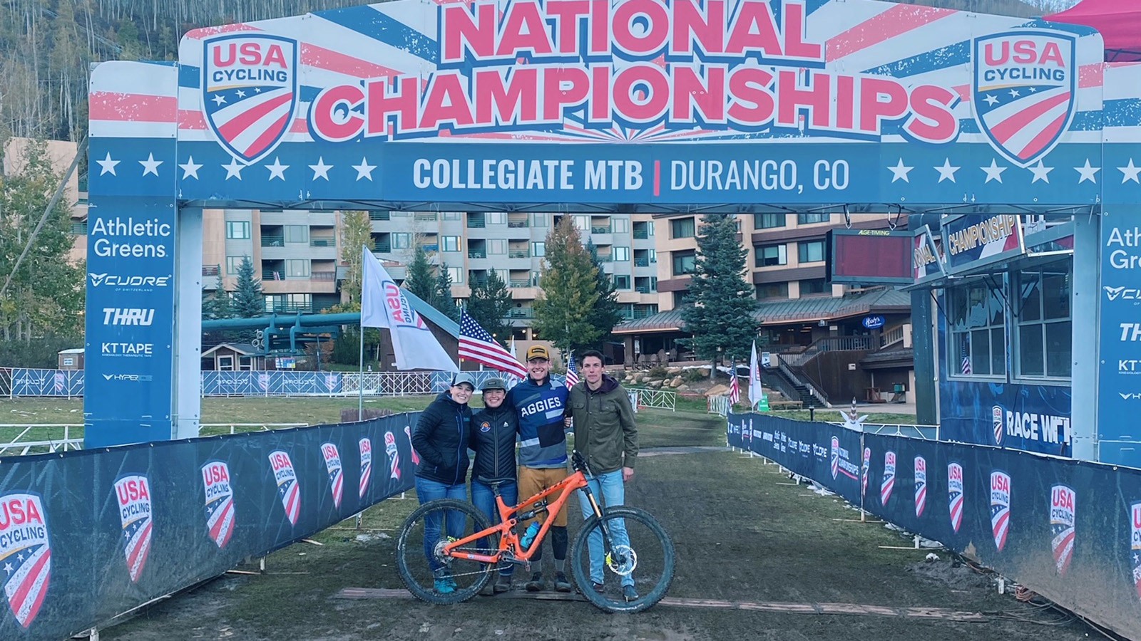 USU's cycling team in Durango, Colorado.