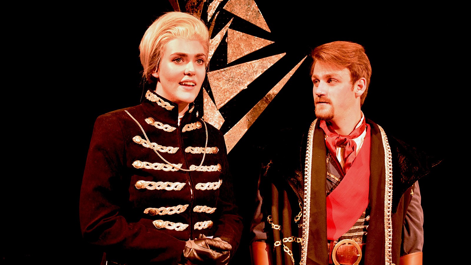 McKenna Walwyn as Brutus, AJ Black as Cassius.