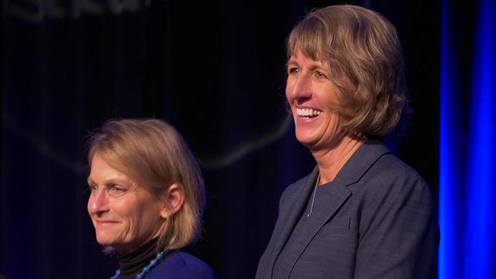 USU President Noelle Cockett with fellow honoree at the Leadership of Women Celebration.